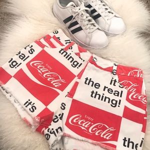 💕 NWOT CoCa CoLa Authentic Cropped & Frayed Shorts